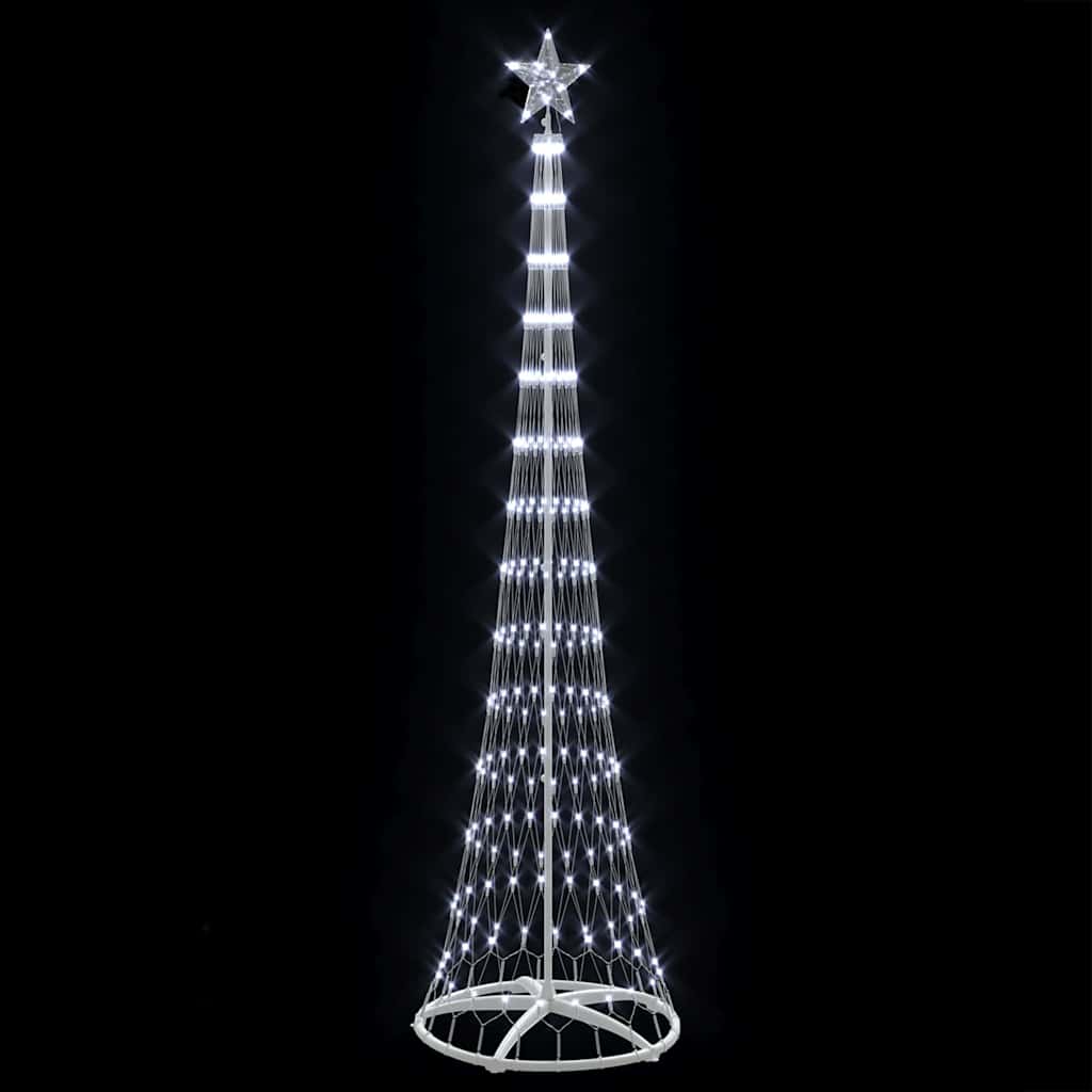 LED Christmas Tree with Stand Cool White 70 x 70 x 250 cm Metal